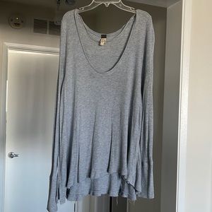 Free people grey knit long sleeve